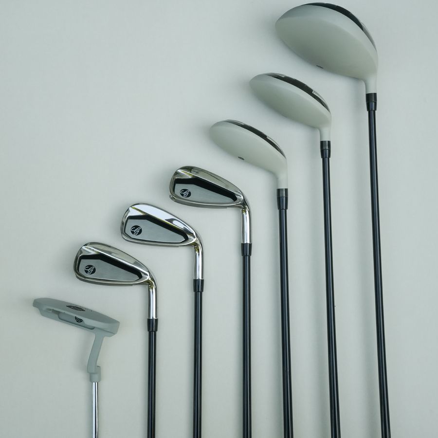 The full seven-club set